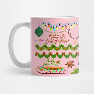 Merry Christmas Baby It's Cold Outside Mug